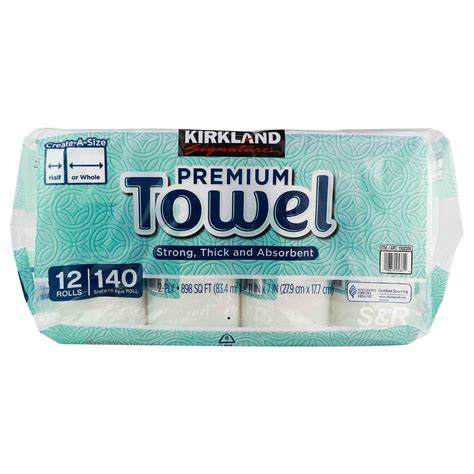 Paper Towels 12x1 Roll on Sale