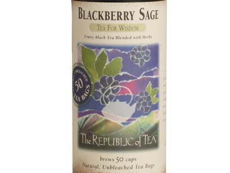 Republic Of Tea Blackberry Sage Black 50 bags on Sale