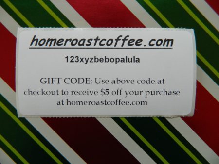 Gift Code for Home Roast Coffee Online now